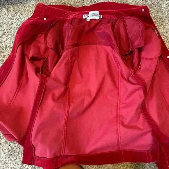 Red Corduroy Women's Top - Picture 7 of 10